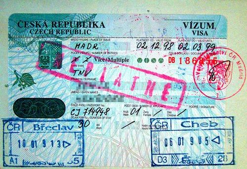 Виза в Чехию, которая выдавалась до 2003-го года